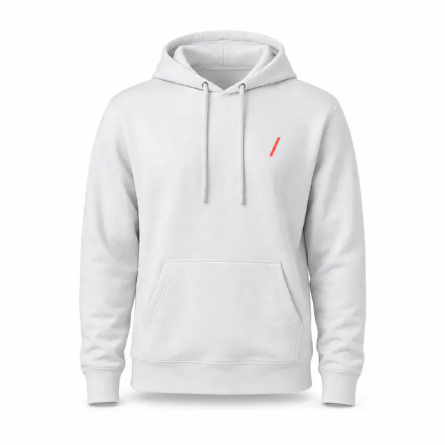 District DT6100 V.I.T. Fleece Hoodie — 8.3 oz ring-spun cotton-poly fleece, regular fit, side-seamed construction