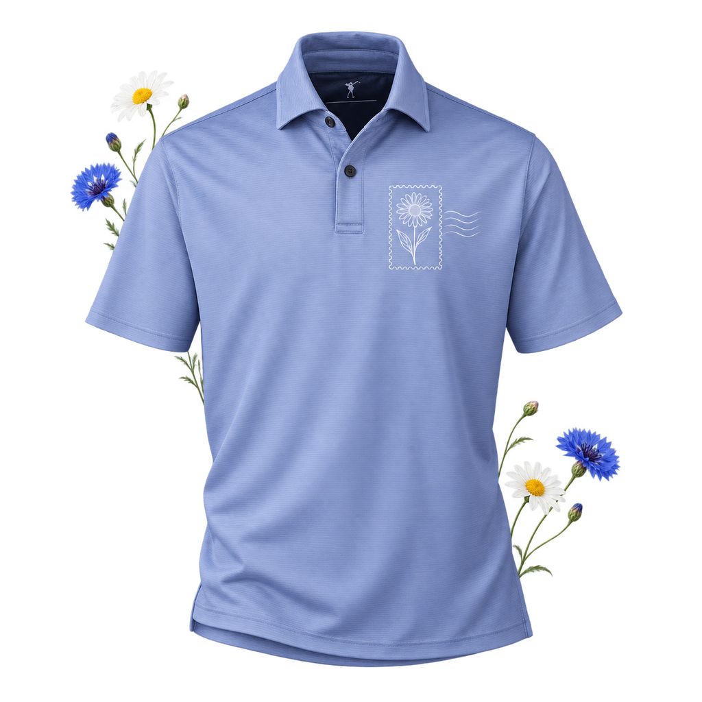 Fairway & Greene I11526 Men's USA Made Mini Stripe Tech Polo in polyester/spandex jersey with short sleeves