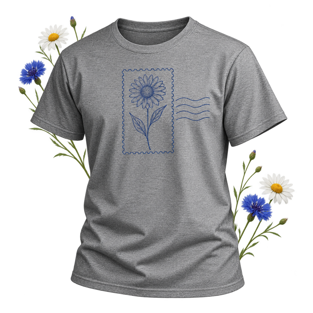 Gildan 8000 DryBlend Tee — 5.5 oz 50/50 cotton-poly, classic fit, tubular construction