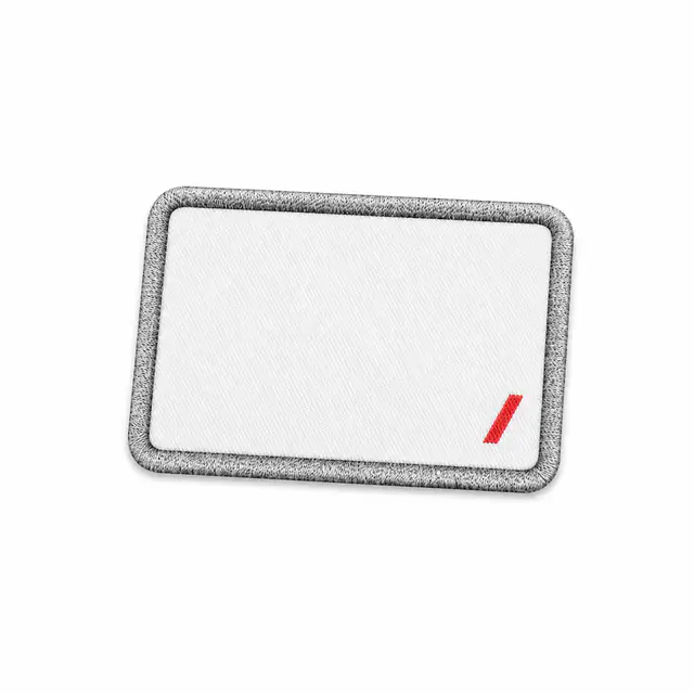 Gunold 003 Embroidered Patches on cotton-polyester twill with merrowed edge finish