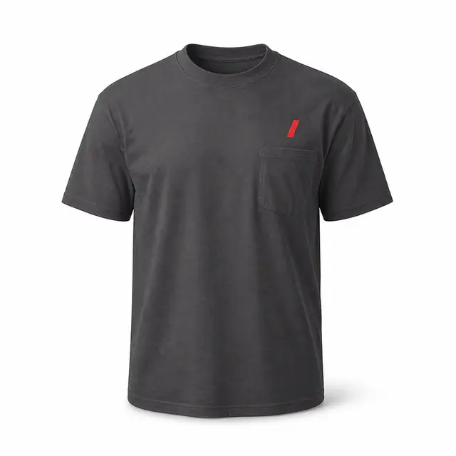 Hanes 5190 Beefy-T Pocket T-Shirt — 6.1 oz ring-spun cotton pocket tee