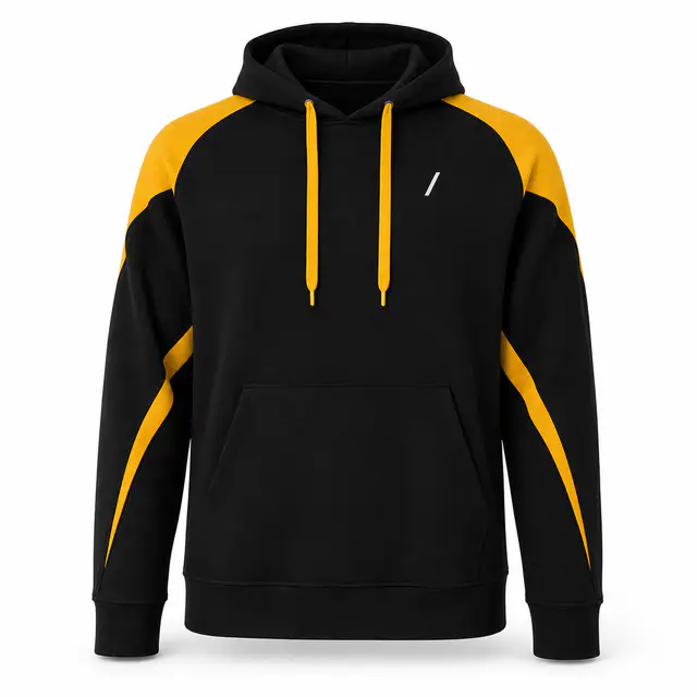 Holloway 229546 Athletic Colorblock Fleece Hoodie — 9.0 oz 60/40 cotton-poly fleece, regular fit, DTG and embroidery compatible