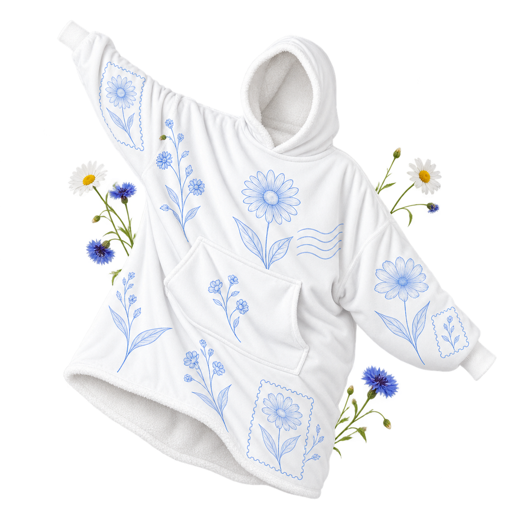 Hooded Wearable Blanket, a wearable blanket with a hood
