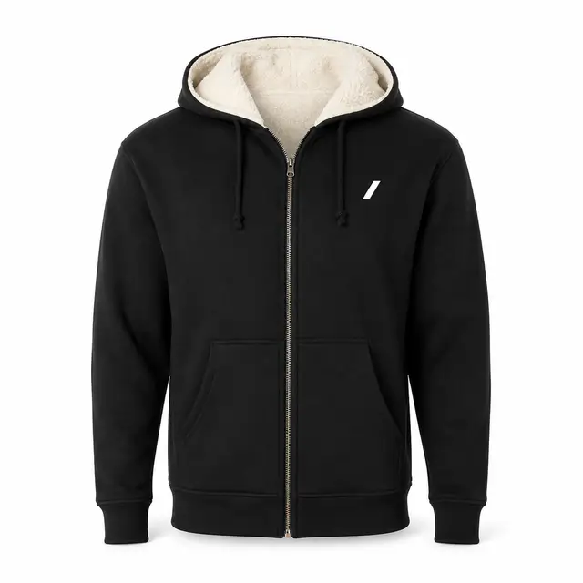 Independent Trading Co. EXP40SHZ Sherpa-Lined Zip Hoodie — 14 oz total construction