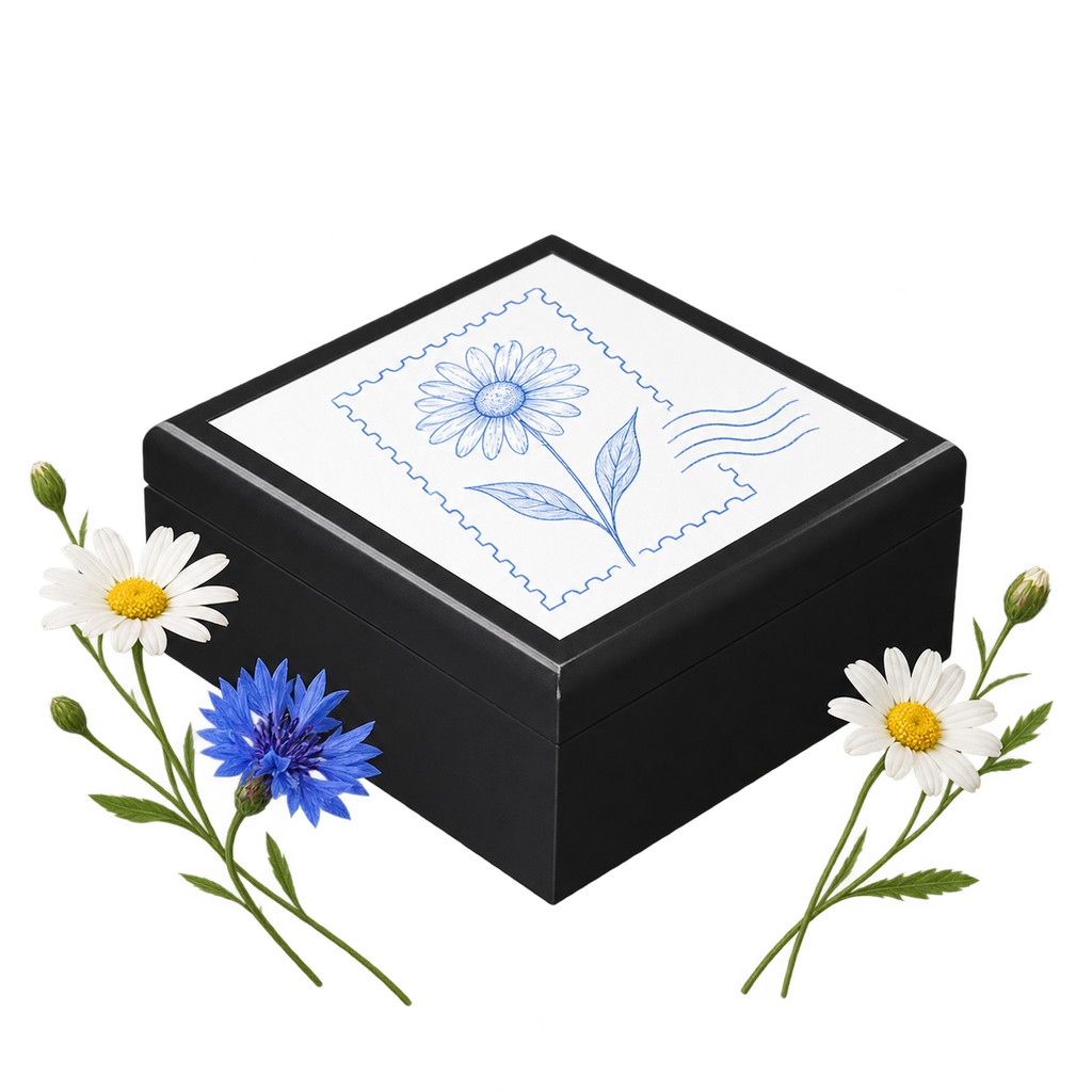 Jewelry Box, a container for organising jewellery, with rubberwood construction
