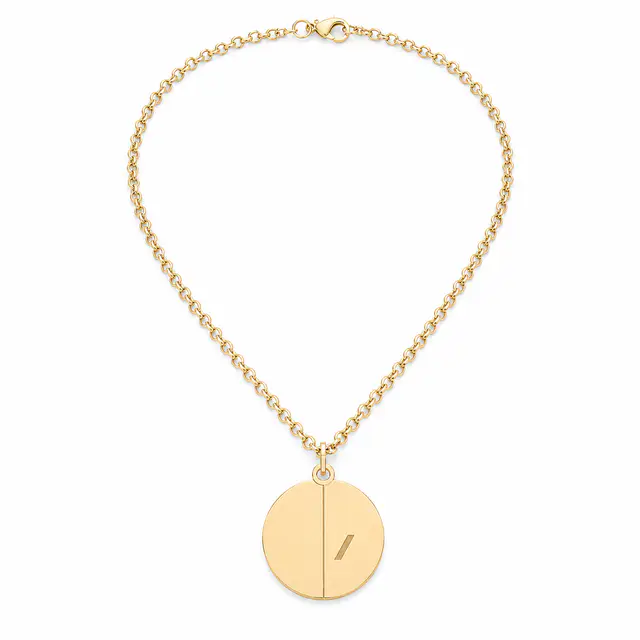 Hidden Message Circle Necklace