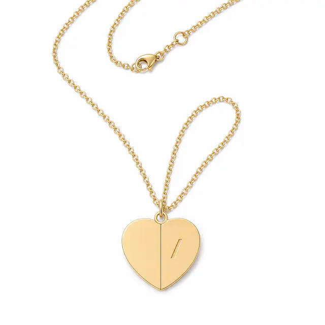 Hidden Message Heart Necklace