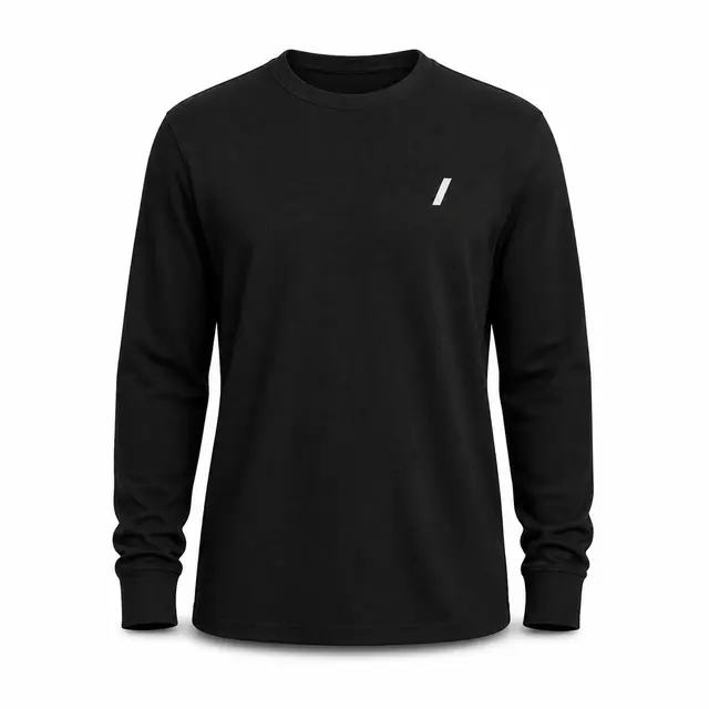 Next Level 8211 Thermal Long Sleeve — 5.5 oz recycled-blend waffle thermal