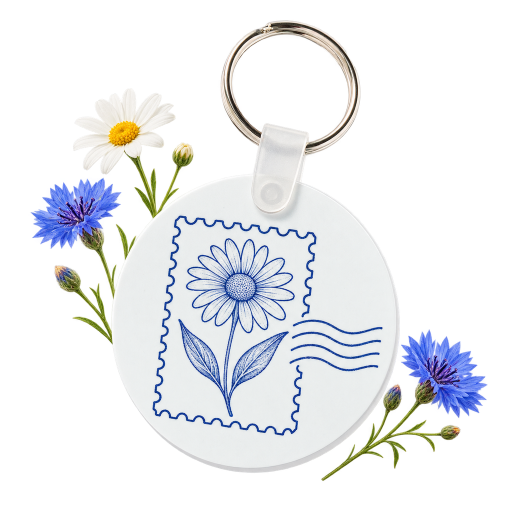 Plastic Keychain, a small accessory attached to a keyring