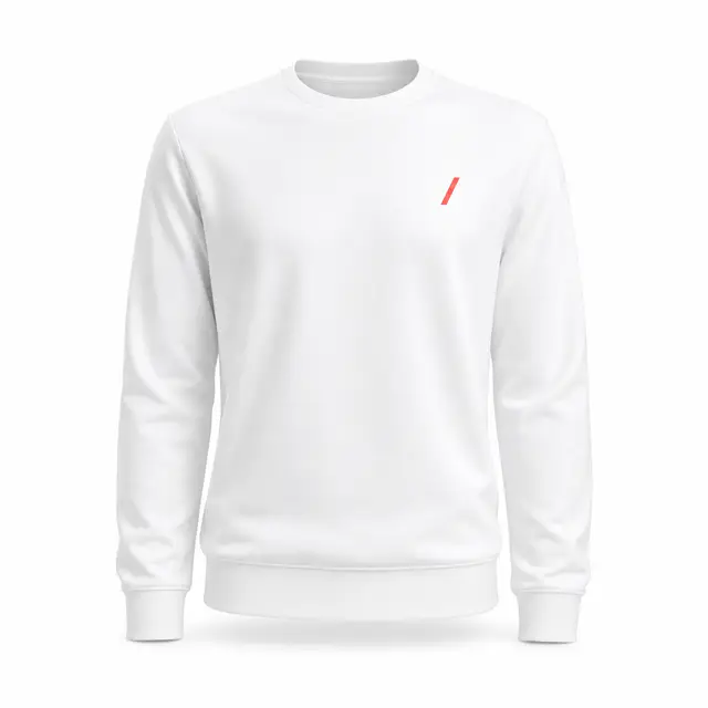 Print-on-demand polyester blend crewneck sweatshirt - polyester blend material type, crew neck, long sleeves