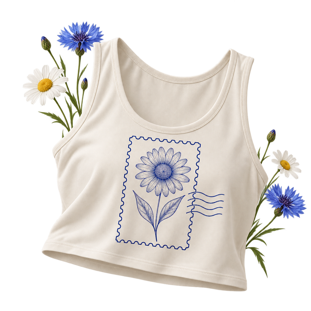 Polyester Blend Crop Top in a crop top shape, showing its crop top format