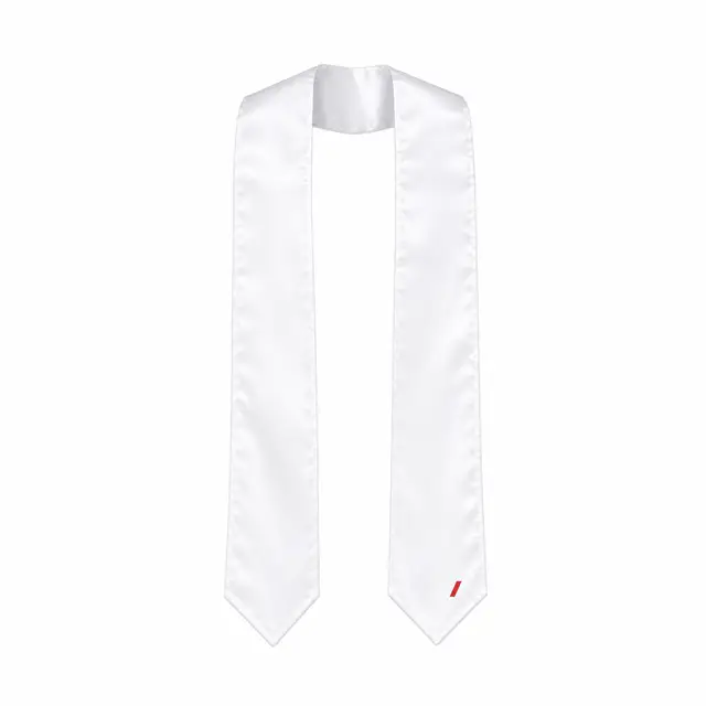 Print-on-demand polyester blend graduation stole - polyester blend material type