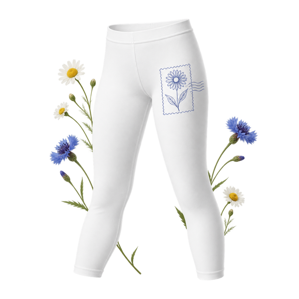 Polyester Blend Kids Leggings in a leggings shape, showing its leggings format