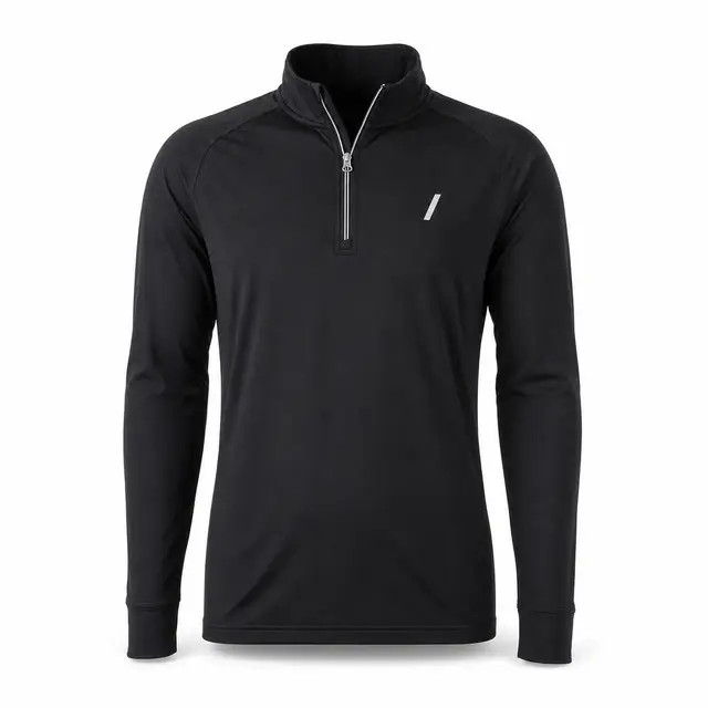 Polyester Blend Quarter-Zip Pullover