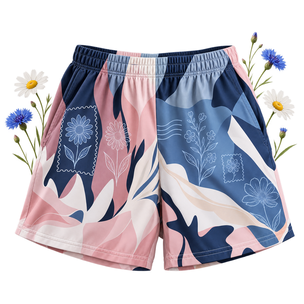 Polyester Blend Shorts in a shorts shape, showing its shorts format