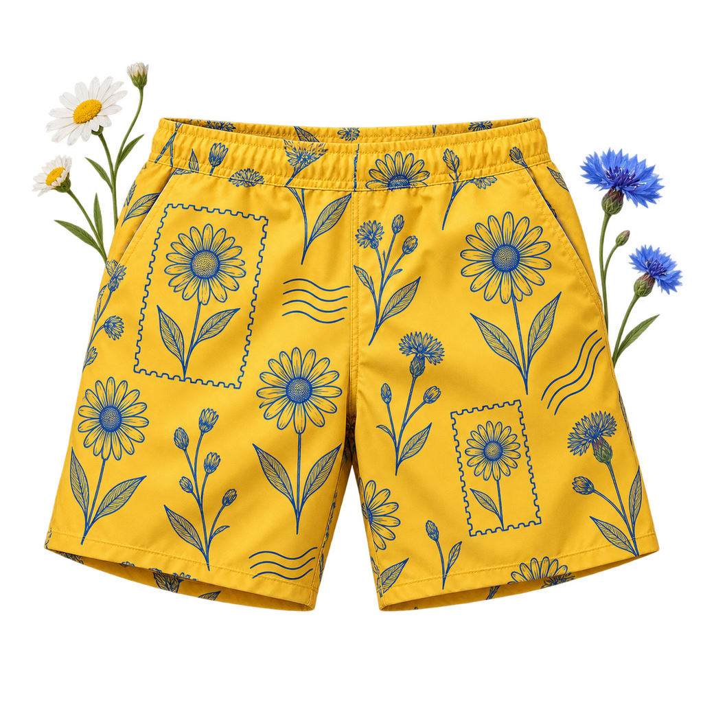 Polyester Blend Swim Trunks in a swim trunks shape