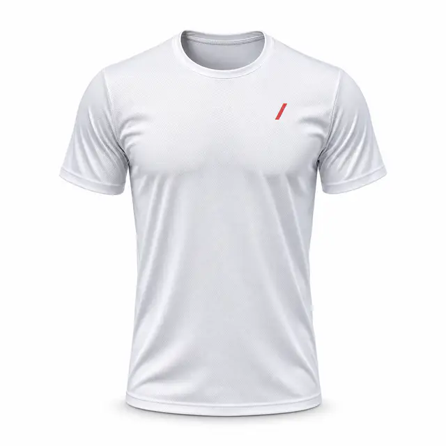 Print-on-demand polyester blend crew neck t-shirt - polyester blend, crew neckline, short sleeves