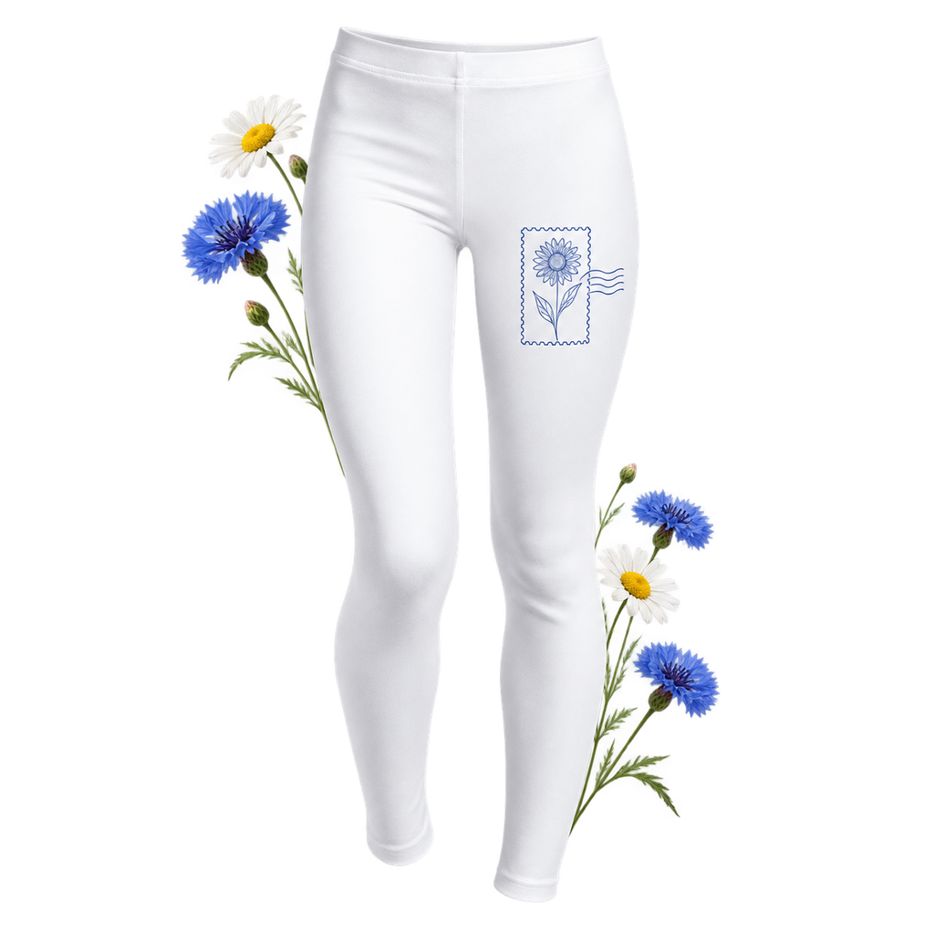 Polyester Blend Youth Leggings made from polyester and elastane in youth sizing