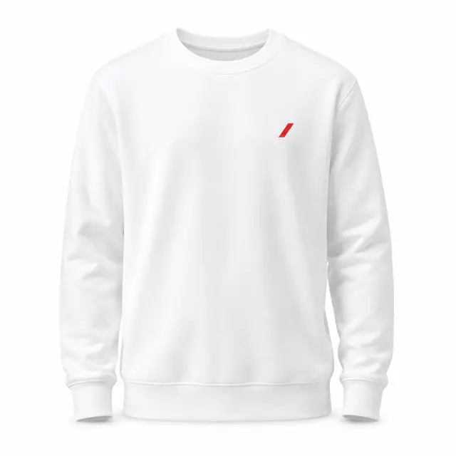 Print-on-demand 100% polyester crewneck sweatshirt