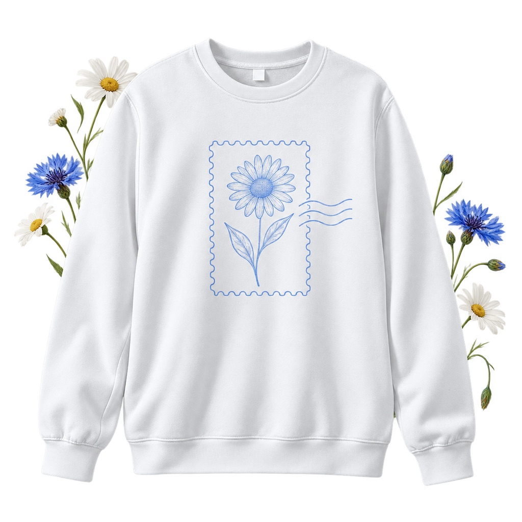 Polyester Crewneck Sweatshirt with long sleeves and a crew neckline