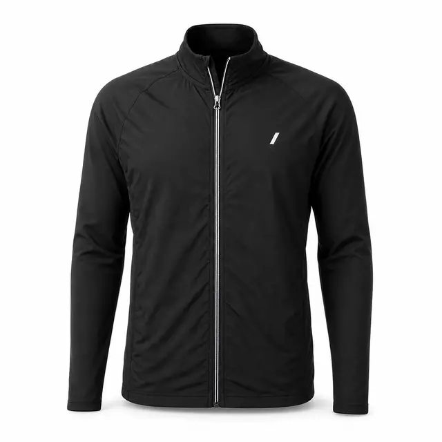 Polyester Full-Zip Knit Jacket