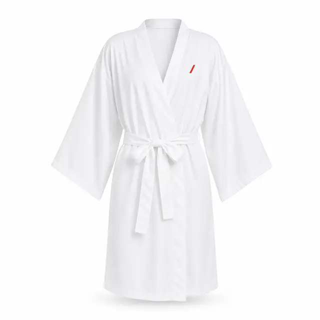 Print-on-demand polyester kimono robe - 100% polyester material type