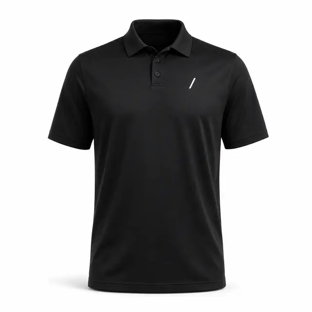 Print-on-demand polyester polo shirt - 100% polyester material type, regular fit, polo collar, short sleeves