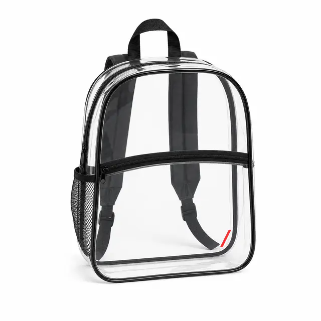 Port Authority BG230 backpack - Clear PVC / Polyester Trim material and zipper closure, UV print compatible