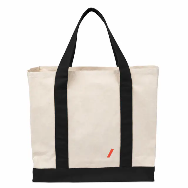 Port Authority BG429 Cotton Canvas Two-Tone Tote — 12 oz cotton canvas, 1,040 cubic inches, DTG and screen print