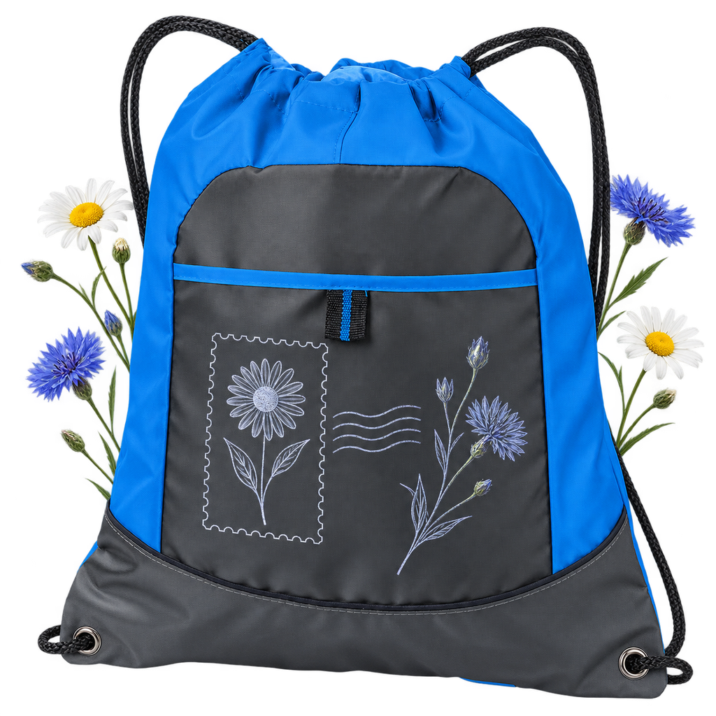 Port Authority BG611 Pocket Cinch Pack, a bag gathered closed with a drawstring