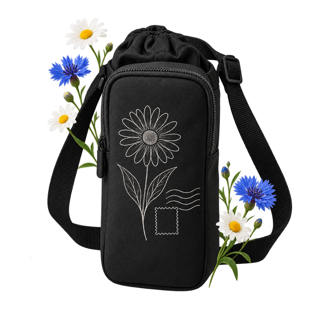 Port Authority BG941 Matte Oxford Hydration Crossbody with an adjustable strap and front zippered pocket