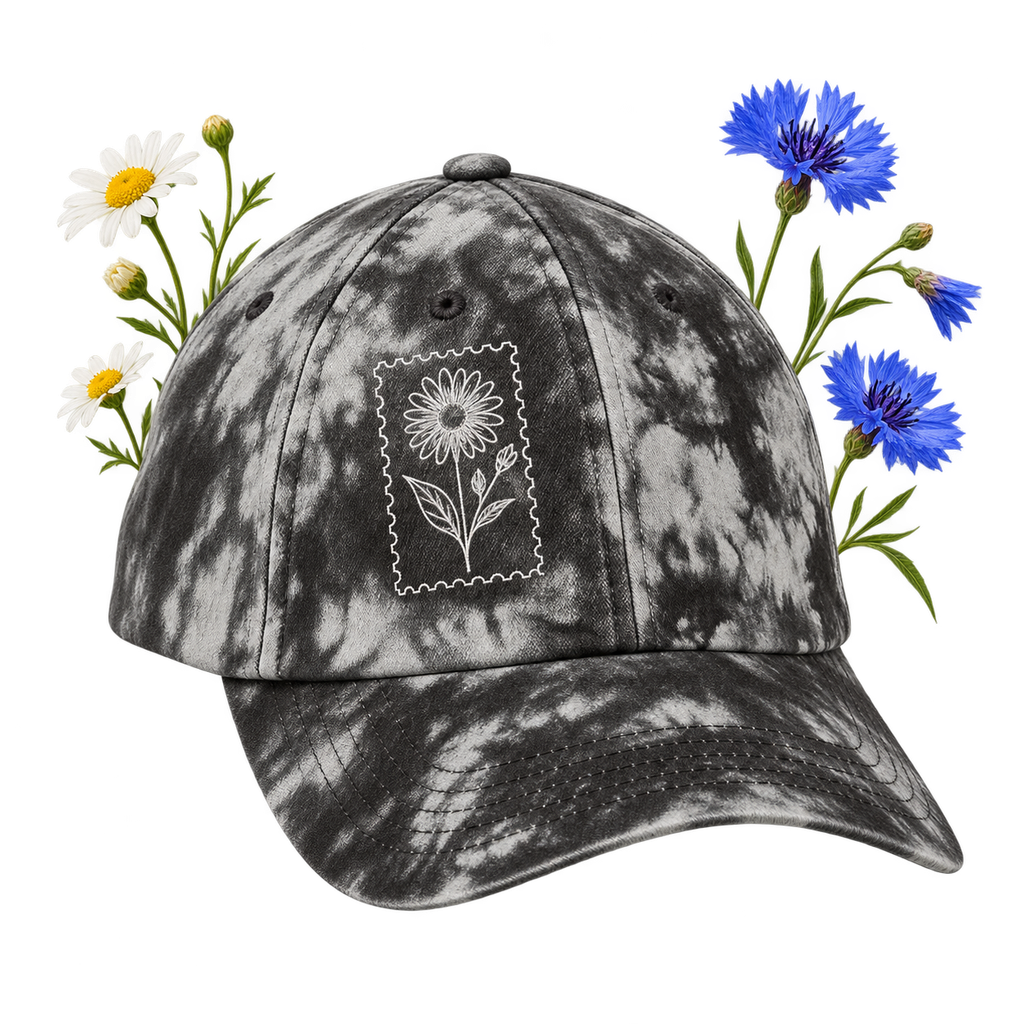 Port Authority C961 Tie-Dye Cap with a low-profile crown and self-fabric tri-glide closure