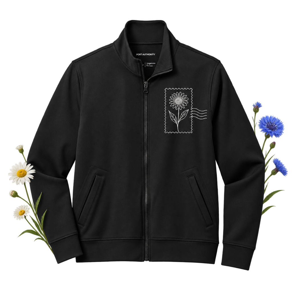 Port Authority K881 C-FREE Double Knit Full-Zip with long sleeves and an interlock knit body