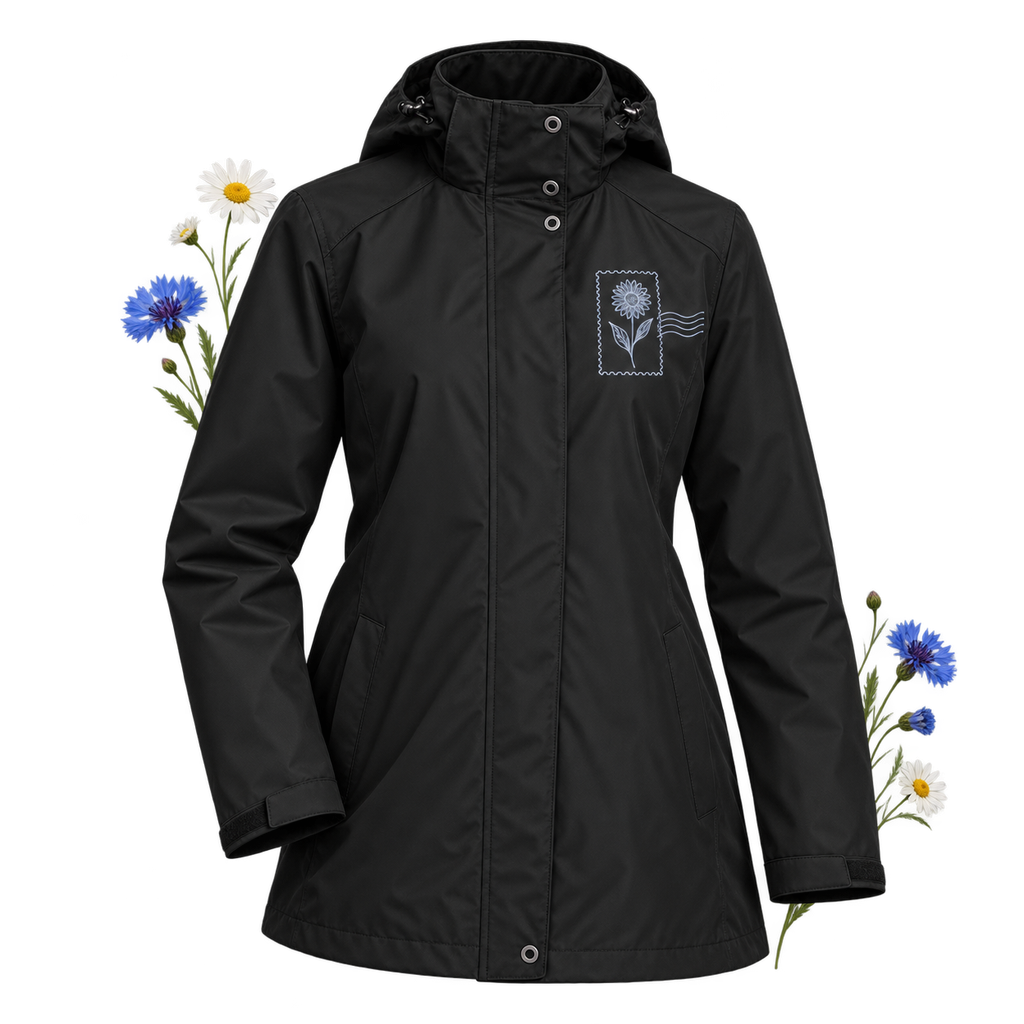Port Authority L123 Women's All-Weather 3-in-1 Jacket with a removable hood and zip-in fleece inner jacket