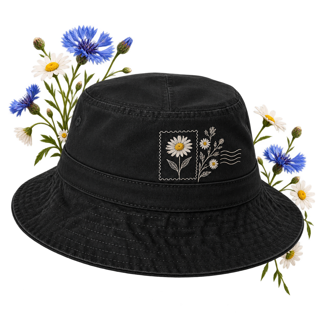 Port Authority PWSH2 Bucket Hat — adult bucket style in garment-washed 100% cotton twill, unstructured construction