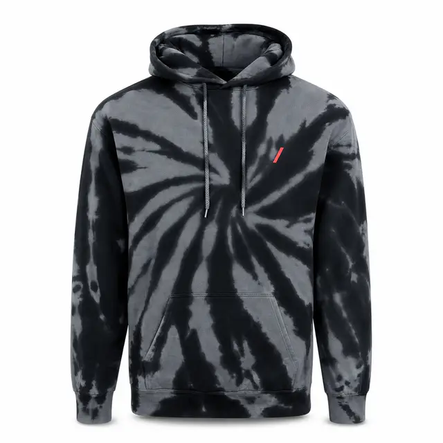 Port & Company PC146 Tie-Dye Pullover Hoodie — 7.8 oz 80/20 cotton-polyester fleece, vibrant tie-dye pattern