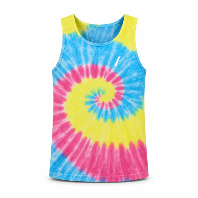 Port & Company PC147TT Tie-Dye Tank Top — 5.4 oz ring-spun cotton, scoop neck, sleeveless tie-dye design