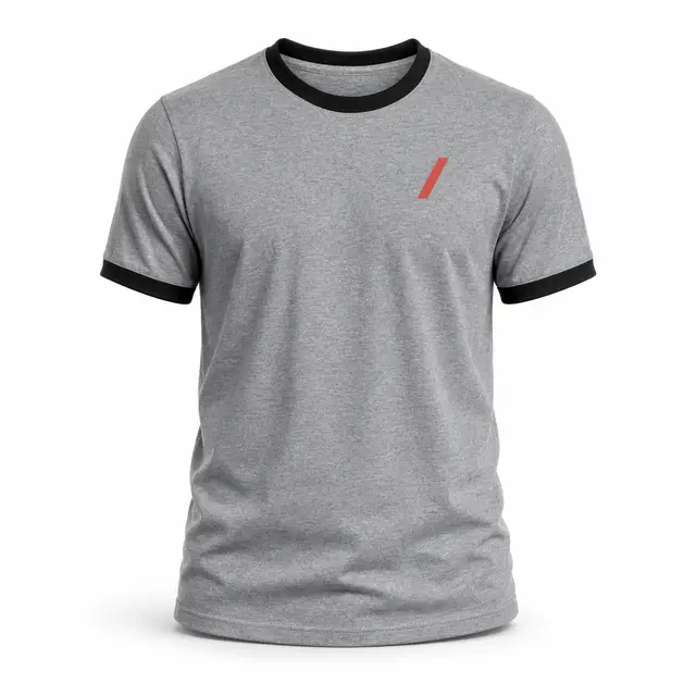 Port & Company PC54R Ringer Tee — 5.4 oz cotton, contrasting ringer trim at neck and sleeves, DTG compatible