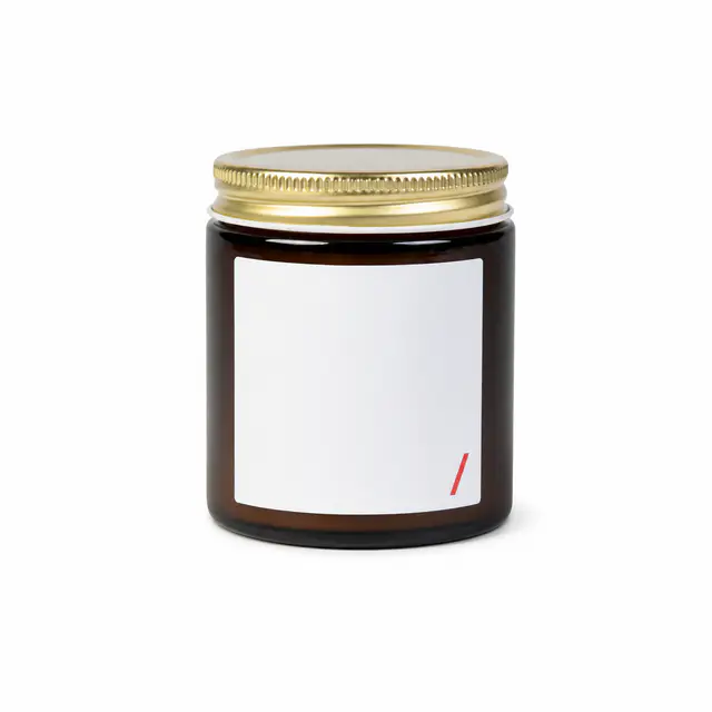 Printed Mint Amber Jar Candle 9oz