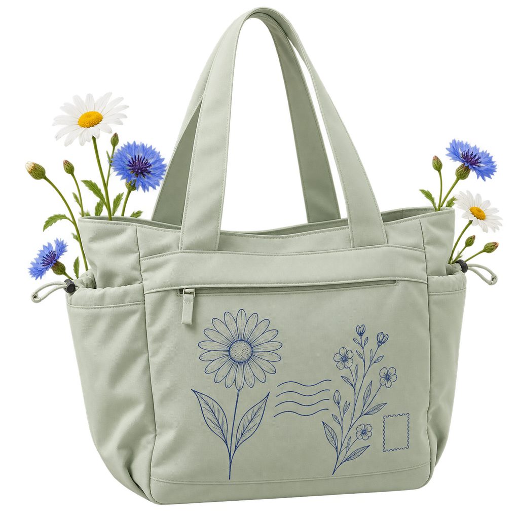 Quadra QS303 Studio Oversized Tote — 21 L capacity, water-repellent recycled 400D polyester