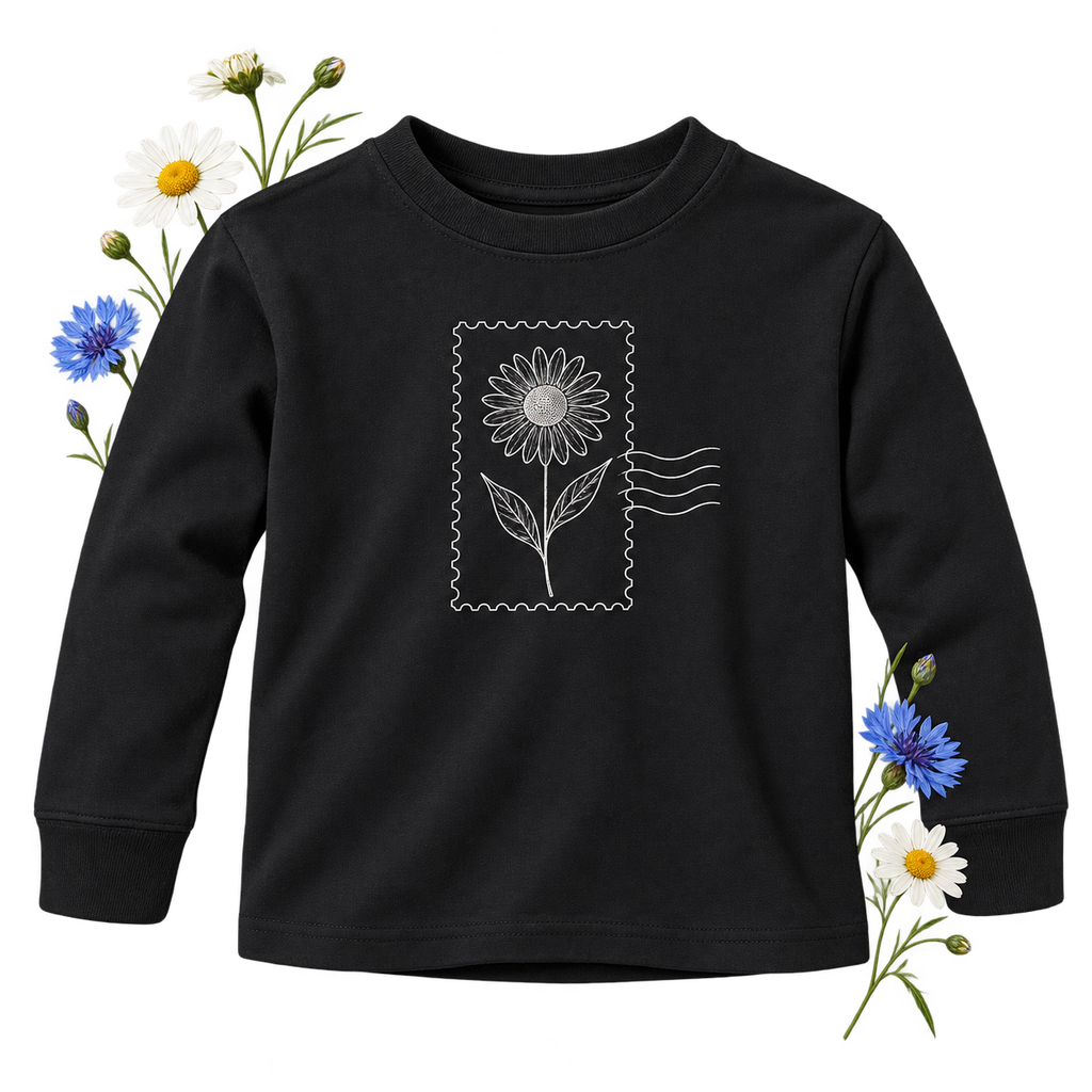 Rabbit Skins 3311 toddler long sleeve tee — 5.5 oz jersey fabric, crew neckline and side-seamed construction