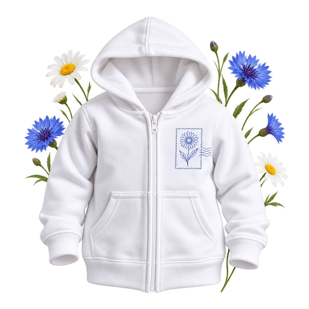 Rabbit Skins 3446 with long sleeves and a hood, showing its hoodie format