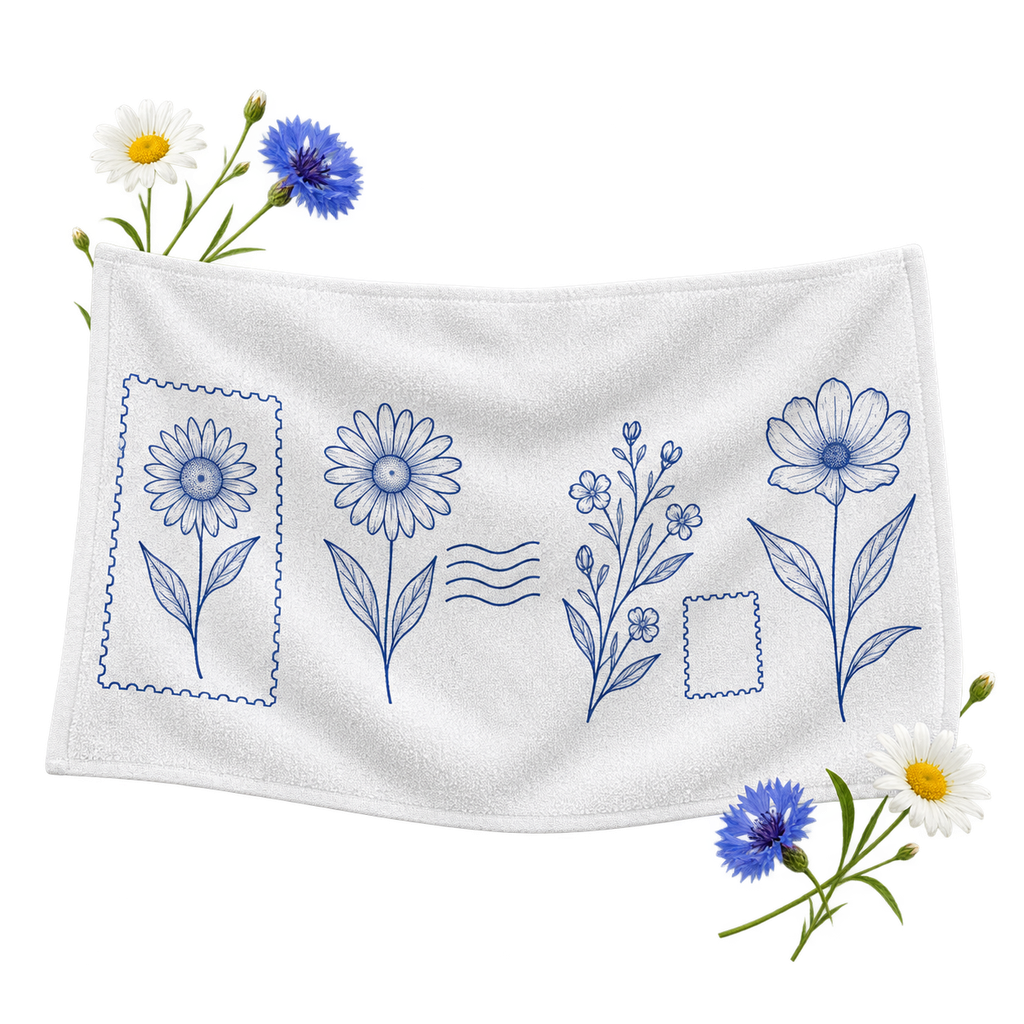 Rally Towel, a towel with a broad surface for artwork