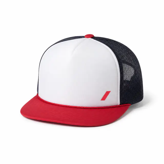 Richardson 113 Foamie Trucker Cap — high-profile foam front and flat visor