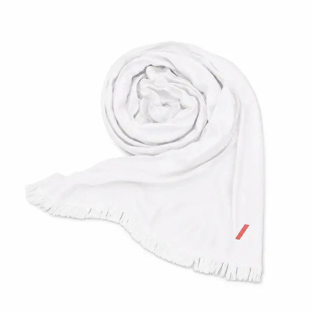 Print-on-demand scarf — lightweight polyester with all-over sublimation print for vibrant custom design