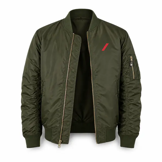 Shaka Wear SHBJ Unisex Bomber Jacket — water-resistant nylon shell and polyester lining