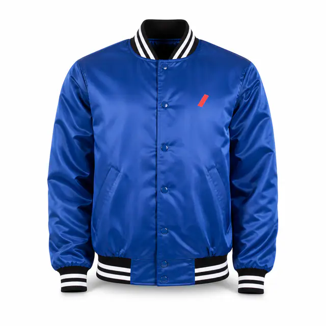 Shaka Wear SHVBJ Unisex Varsity Bomber Jacket — nylon shell and relaxed raglan fit