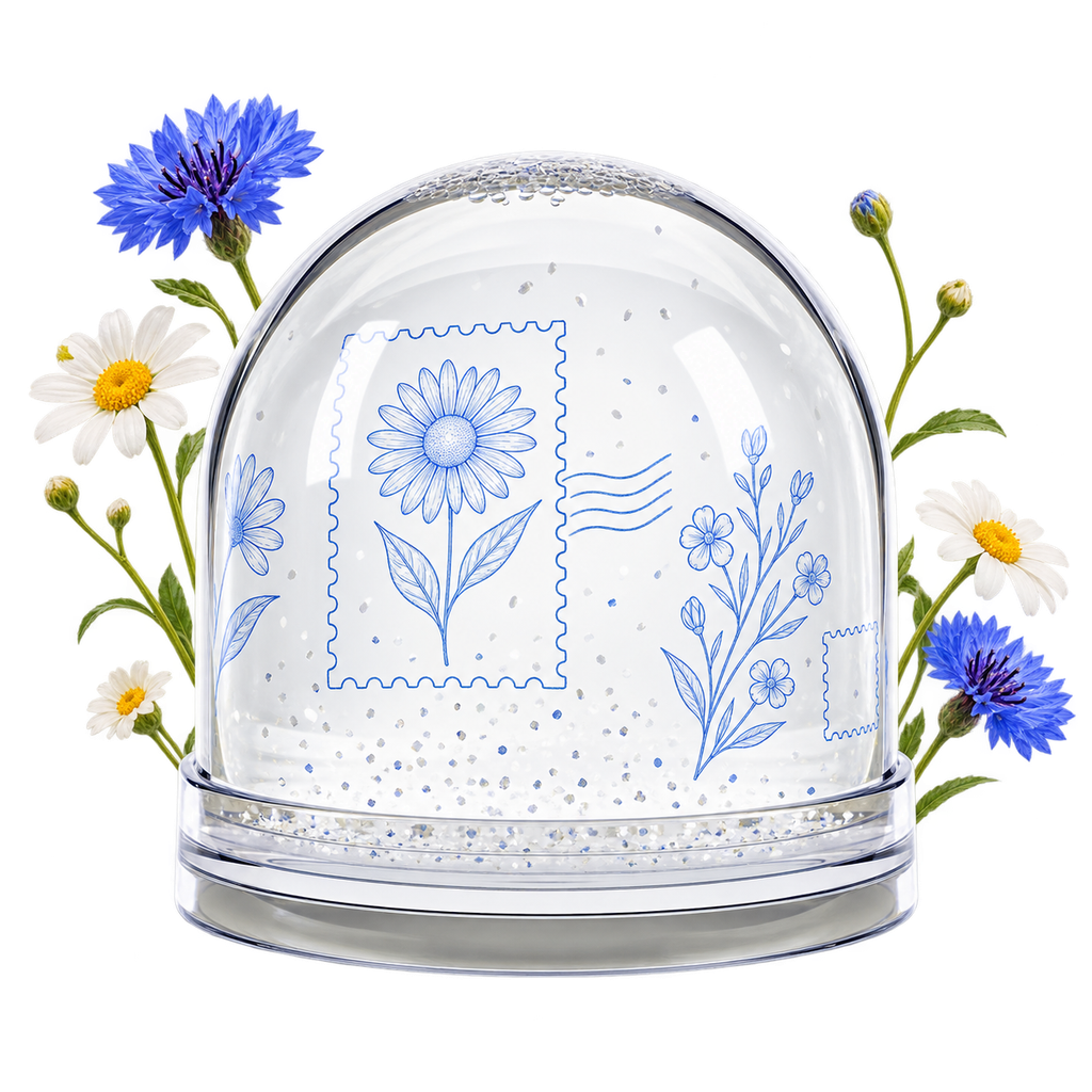 Snow Globe, a decorative globe displayed on a base