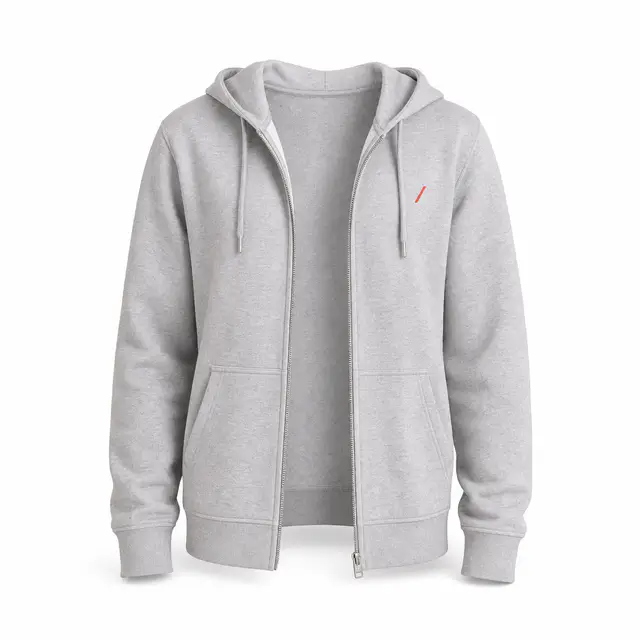 SOL'S 04237 Calipso Organic Zip Hoodie — 300 GSM in-conversion organic cotton, full-zip, drop shoulder