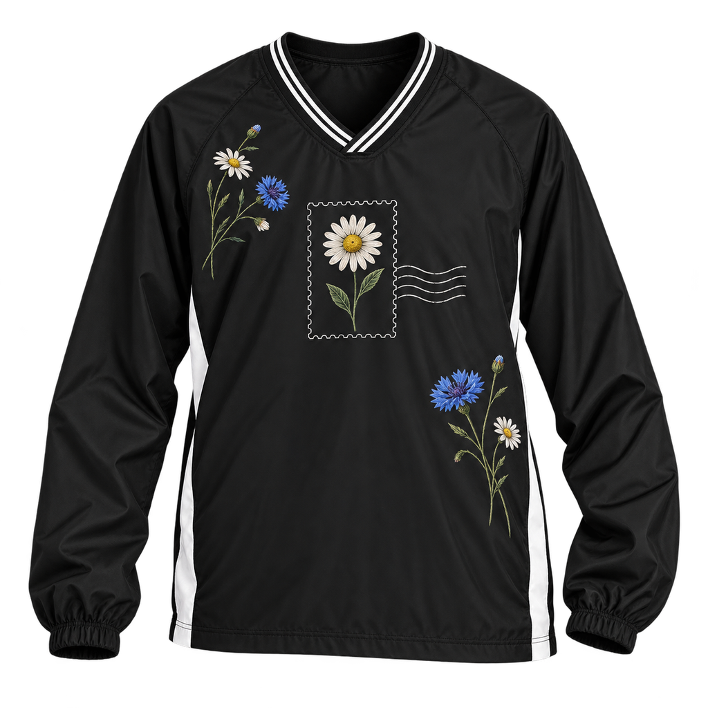 Sport-Tek JST62 with long sleeves and a V-neckline